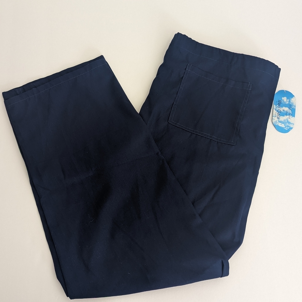 Med Gear Scrubs To Fit Your Style Blue Pants Women's Size Medium NWT Vintage